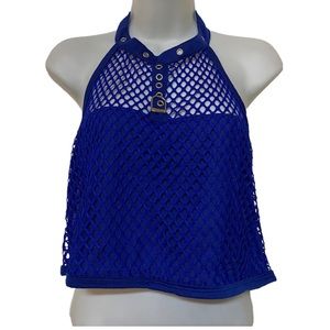 Mesh Netted Grommet Tank Top